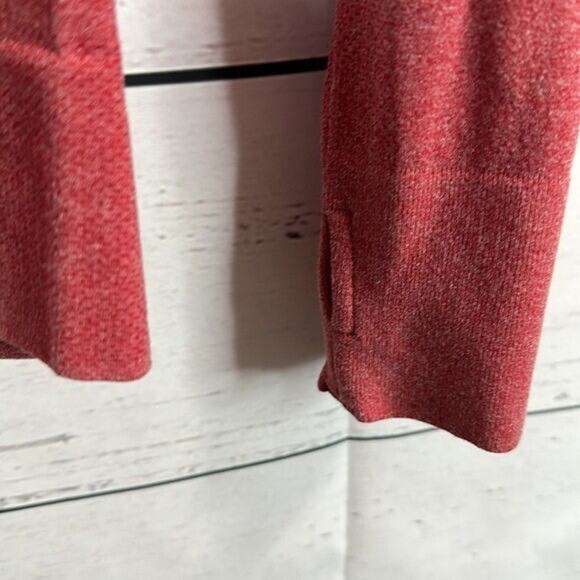 Zyia Performance Tee Shirt Womens Small Red Heathered Thumb Holes Compression - Picture 3 of 9